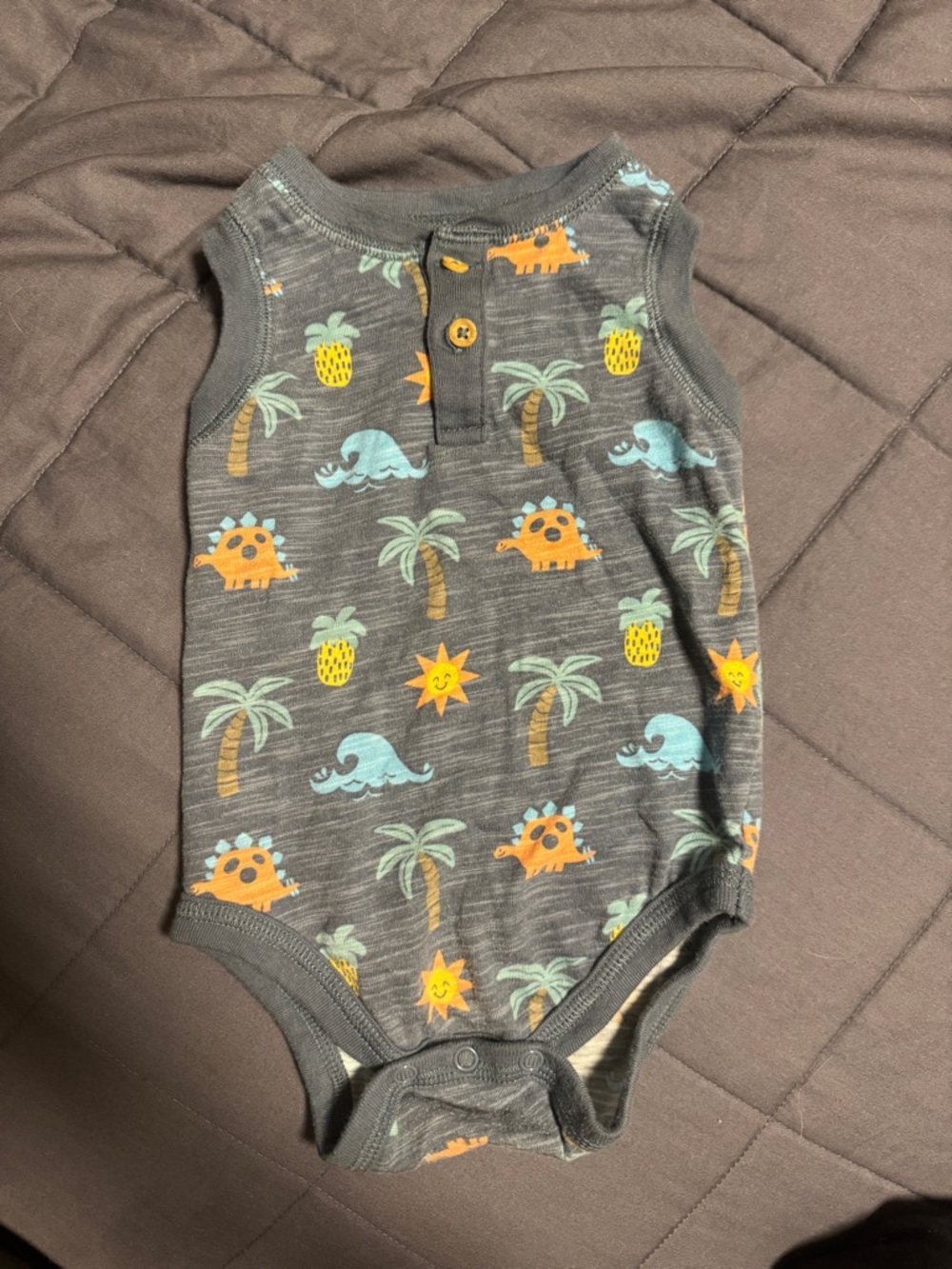 Garanimals Dinos at the Beach Tank Onesie 12M